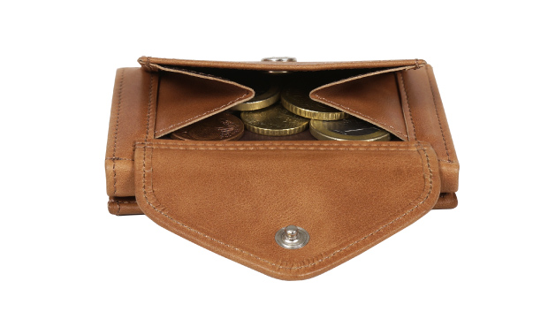 Wallet with online coin pouch